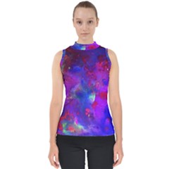 Galaxy Now  Mock Neck Shell Top by arwwearableart