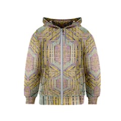 Temple Of Wood With A Touch Of Japan Kids  Zipper Hoodie by pepitasart