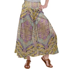 Temple Of Wood With A Touch Of Japan Satin Palazzo Pants by pepitasart