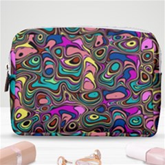 Bending Turn Distort Wave Modern Make Up Pouch (medium) by Wegoenart