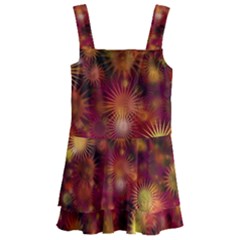 Star Abstract Background Wallpaper Kids  Layered Skirt Swimsuit by Wegoenart