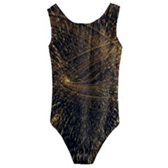 Quantum Physics Wave Particles Kids  Cut-out Back One Piece Swimsuit by Wegoenart