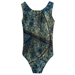 Leaf Leaves Fall Foliage Structure Kids  Cut-out Back One Piece Swimsuit by Wegoenart