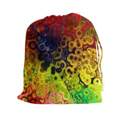 Color Abstract Colorful Art Drawstring Pouch (2xl) by Wegoenart