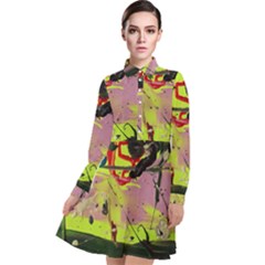 Deep Soul 1 2 Long Sleeve Chiffon Shirt Dress by bestdesignintheworld