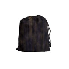 Abstrait Lignes Marron Drawstring Pouch (medium) by kcreatif