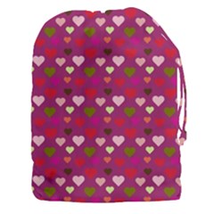 Hearts Seamlessp Attern Background Cute Love Children Symbol Kiddies Drawstring Pouch (3xl) by Vaneshart