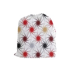 Pearl Pattern Floral Design Art Digital Seamless Drawstring Pouch (large) by Vaneshart
