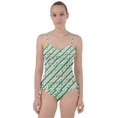 Christmas Paper Stars Pattern Texture Background Colorful Colors Seamless Sweetheart Tankini Set by Vaneshart