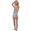 Pearl Pattern Floral Design Art Digital Seamless Go with the Flow One Piece Swimsuit View2