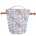 Pearl Pattern Floral Design Art Digital Seamless Drawstring Bucket Bag View2