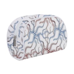 Pearl Pattern Floral Design Art Digital Seamless Makeup Case (small) by Vaneshart