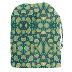 Pattern Abstract Paisley Swirls Artwork Creative Decoration Design Filigree Drawstring Pouch (3xl) by Vaneshart