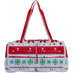 Ugly Christmas Sweater Pattern Multi Function Bag by Sobalvarro
