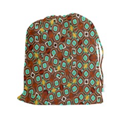 Colorful Modern Geometric Print Pattern Drawstring Pouch (2xl) by dflcprintsclothing