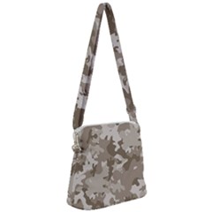 Tan Army Camouflage Zipper Messenger Bag by mccallacoulture