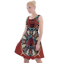Grateful Dead Pacific Northwest Cover Knee Length Skater Dress by Sapixe