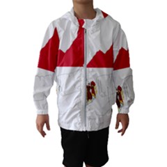 Monaco Country Europe Flag Borders Kids  Hooded Windbreaker by Sapixe