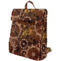 Steampunk Patter With Gears Flap Top Backpack View1