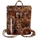 Steampunk Patter With Gears Flap Top Backpack View3