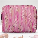 pink leaf pattern Make Up Pouch (Large) View1