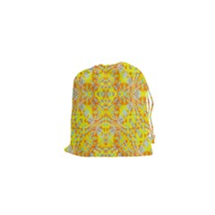 Vivid Warm Ornate Pattern Drawstring Pouch (xs) by dflcprintsclothing