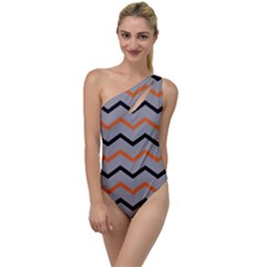 Basketball Thin Chevron To One Side Swimsuit by mccallacoulturesports