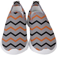 Basketball Thin Chevron Kids  Slip On Sneakers by mccallacoulturesports