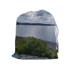 Lake Wallenpaupack Drawstring Pouch (xl) by canvasngiftshop