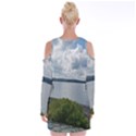 Lake Wallenpaupack Velvet Long Sleeve Shoulder Cutout Dress View2