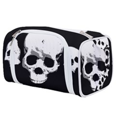 Halloween Horror Skeleton Skull Toiletries Pouch by HermanTelo