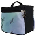 Dreamcatcher With Moon And Feathers Make Up Travel Bag (Small) View2