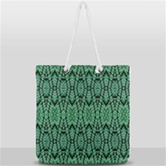 Ab 123 Full Print Rope Handle Tote (large) by ArtworkByPatrick