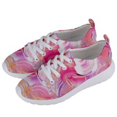 Pink Paint Brush Women s Lightweight Sports Shoes by designsbymallika