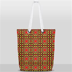 Rby 92 Full Print Rope Handle Tote (small) by ArtworkByPatrick