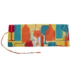 I Love Wine Roll Up Canvas Pencil Holder (s) by designsbymallika