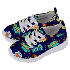 Bada Boom Pattern Kids  Lightweight Sports Shoes by designsbymallika