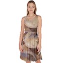 Close Up Mushroom Abstract Knee Length Skater Dress With Pockets View1