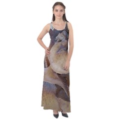 Close Up Mushroom Abstract Sleeveless Velour Maxi Dress by Fractalsandkaleidoscopes