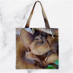 Close Up Mushroom Abstract Zipper Grocery Tote Bag by Fractalsandkaleidoscopes