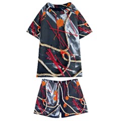 Collage 1 1 Kids  Swim Tee And Shorts Set by bestdesignintheworld