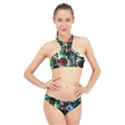 Dots And Stripes 1 1 High Neck Bikini Set View1