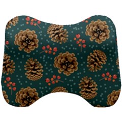 Christmas Seamless Pattern Head Support Cushion by Vaneshart