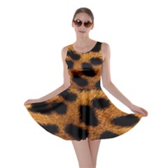 Leopard Skin Pattern Background Skater Dress by Vaneshart