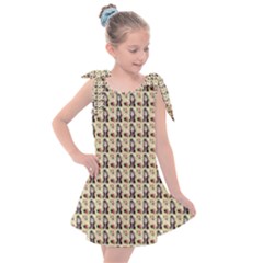 Chrix Pat Beige Kids  Tie Up Tunic Dress by snowwhitegirl