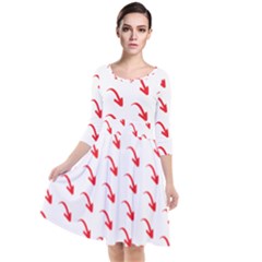 Create Your Own Custom Online Full Print Blank Template Quarter Sleeve Waist Band Dress by startdesign