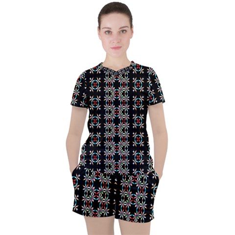 Illustrations Texture Women s Tee And Shorts Set by Mariart