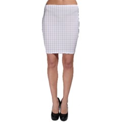 Aesthetic Black And White Grid Paper Imitation Bodycon Skirt by genx