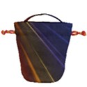 Rainbow Waves Mesh Colorful 3d Drawstring Bucket Bag View2