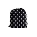 Sketchy Cartoon Ghost Drawing Motif Pattern Drawstring Pouch (Medium) View1